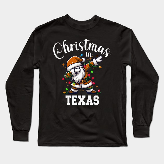 Christmas In Texas Long Sleeve T-Shirt by Etopix